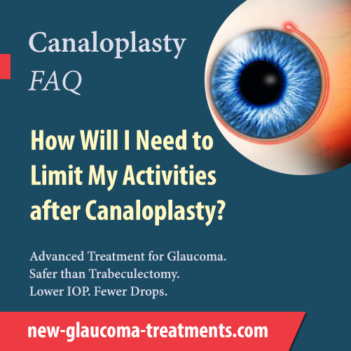 How Will I Need To Limit My Activities After Canaloplasty?