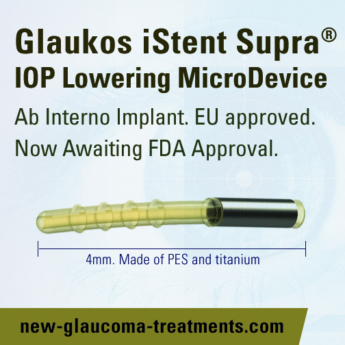 Glaukos iStent Supra Is Now Awaiting FDA Approval_S