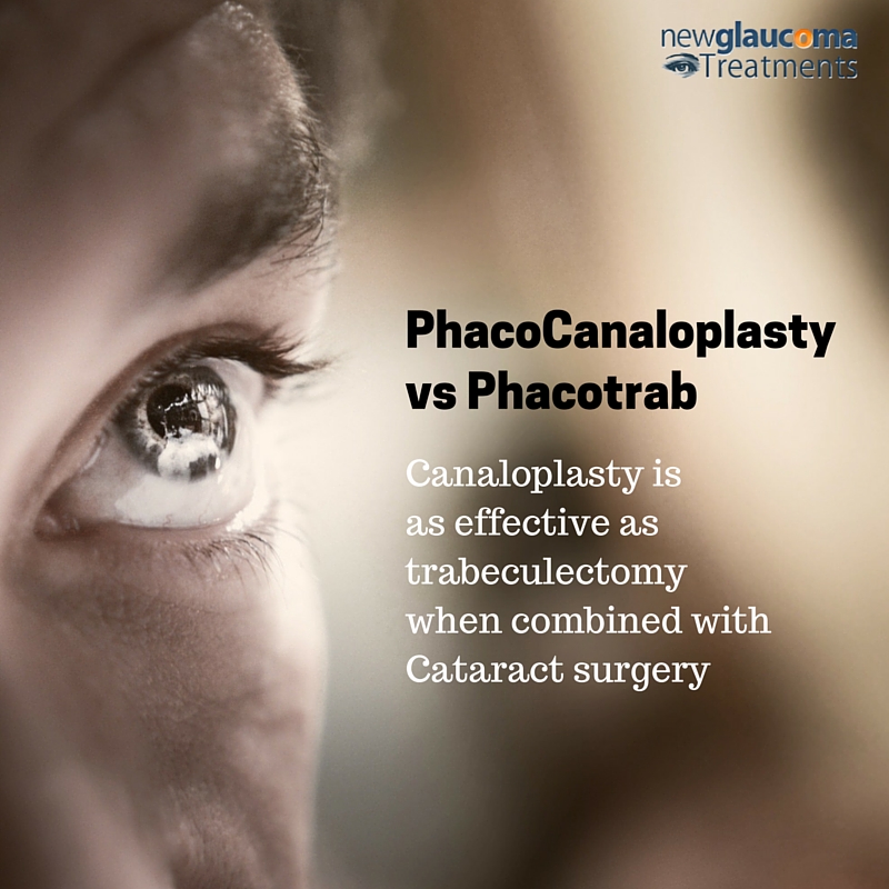 PhacoCanaloplasty™ vs Phacotrab
